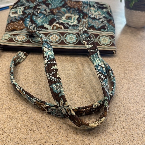 Vera Bradley Java Blue Print Medium Size Bag Cute! - Picture 8 of 13